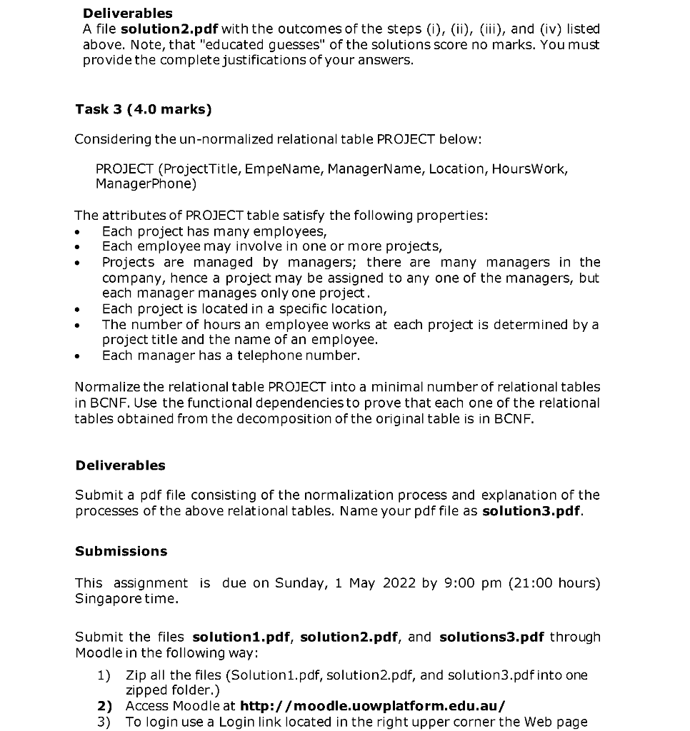 Solved Assignment 1 (10% of total marks) Due date: Sunday, 1 | Chegg.com