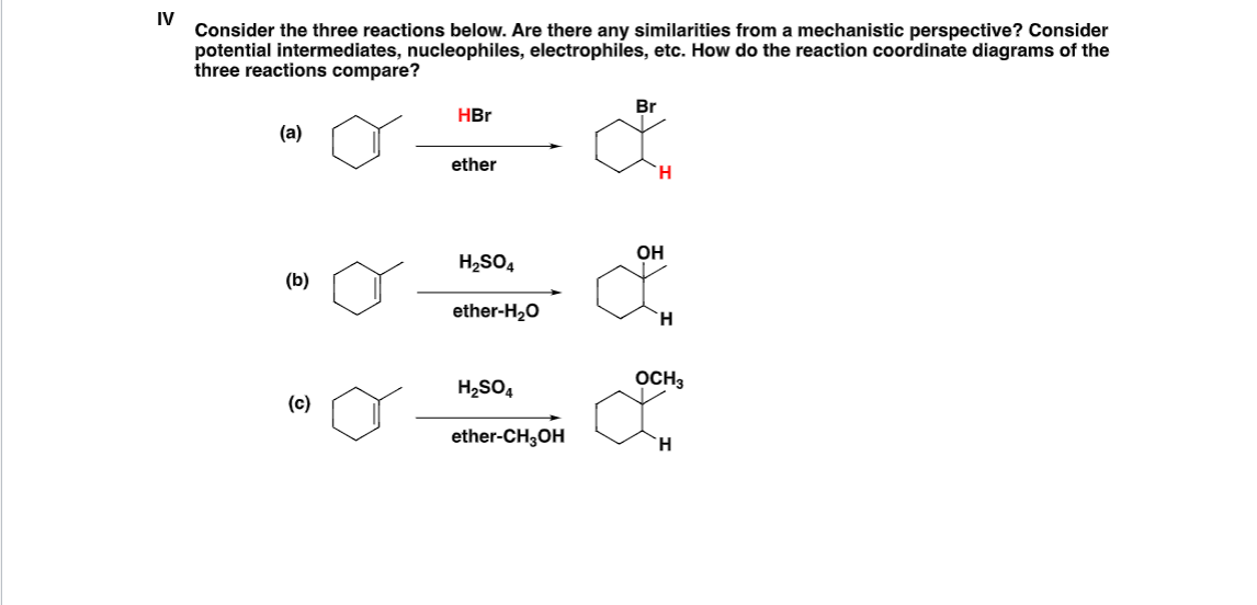 Solved Consider The Three Reactions Below. Are There Any | Chegg.com