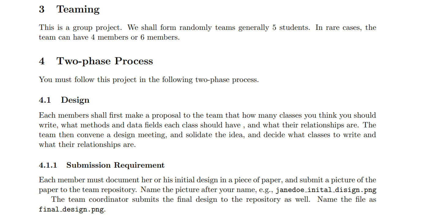 1 Introduction This group project is about design and | Chegg.com