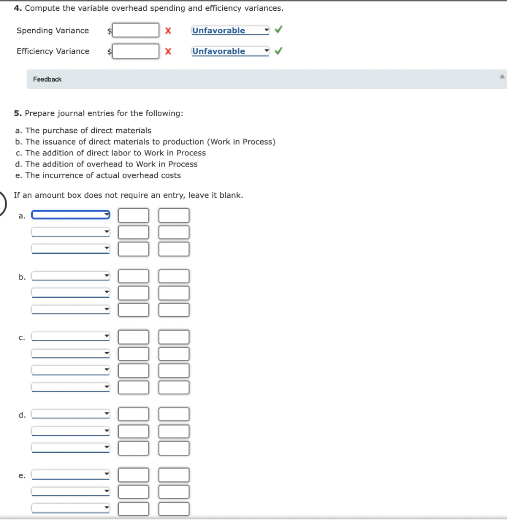 Solved Direct Materials, Direct Labor, and Overhead