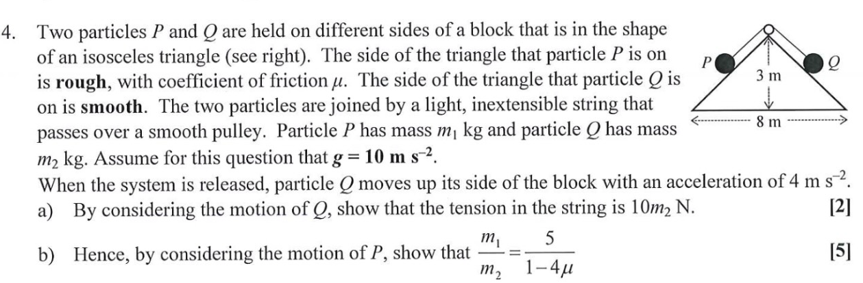 Solved Answer Part A) ﻿and B) ﻿Two Particles P ﻿and Q ﻿are | Chegg.com