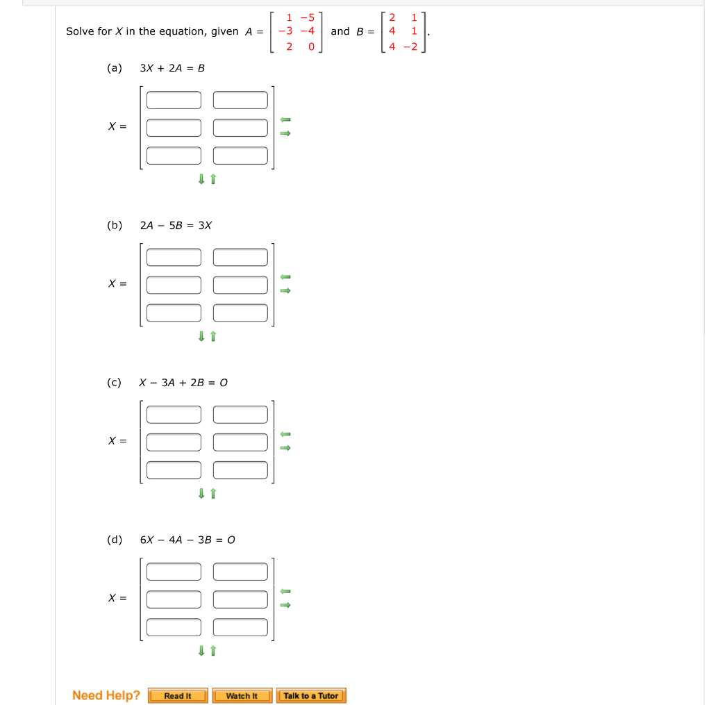 Solved Solve For X In The Equation Given A 1 51 3