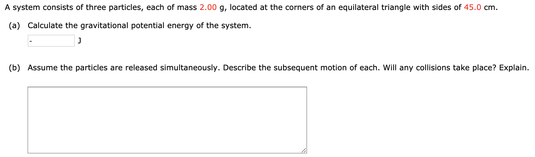 Solved A System Consists Of Three Particles Each Of Mass Chegg Com Solved A System Consists Of Three Particles Each Of Mass Chegg Com