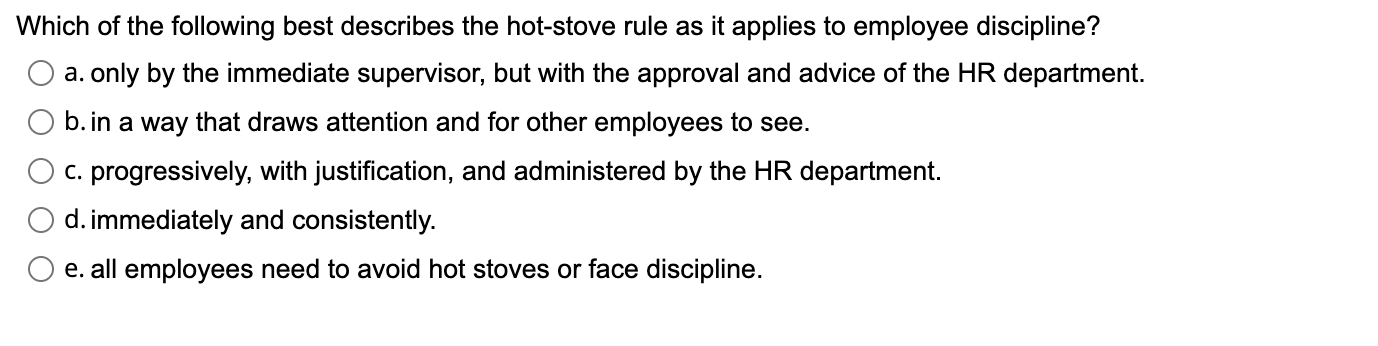 How to Apply Hot Stove Rule