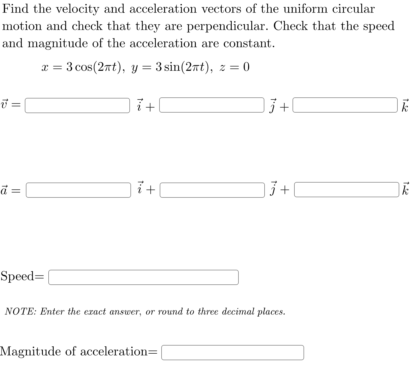 Solved A Particle Passes Through The Point P 5 4 2 Chegg Com