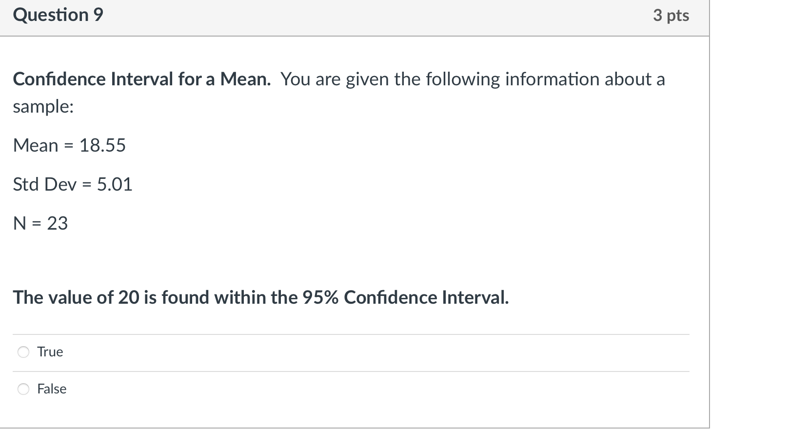 Solved Confidence Interval for a Mean. You are given the | Chegg.com