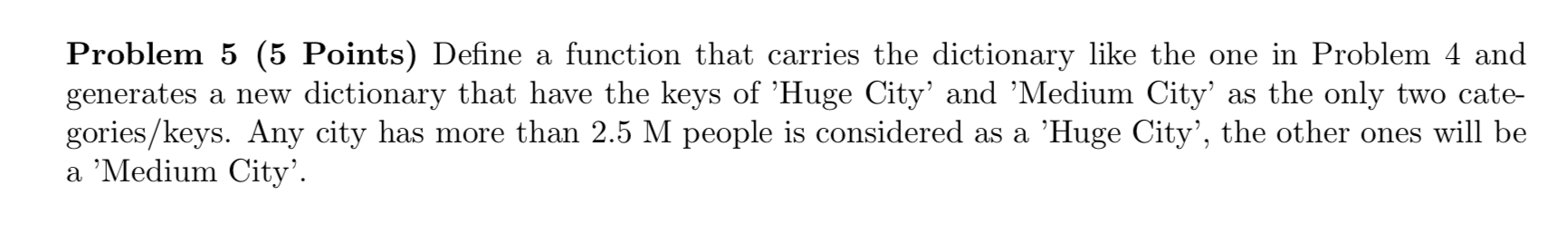 Solved Problem 5 (5 Points) Define a function that carries | Chegg.com