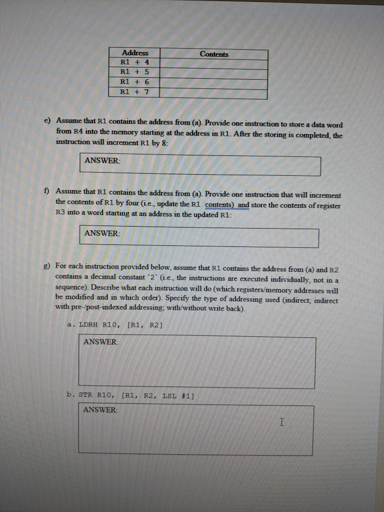 Solved 1. Consider the following segment of a code and | Chegg.com