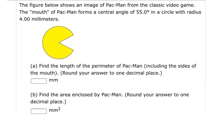 Solved The figure below shows an image of Pac-Man from the | Chegg.com