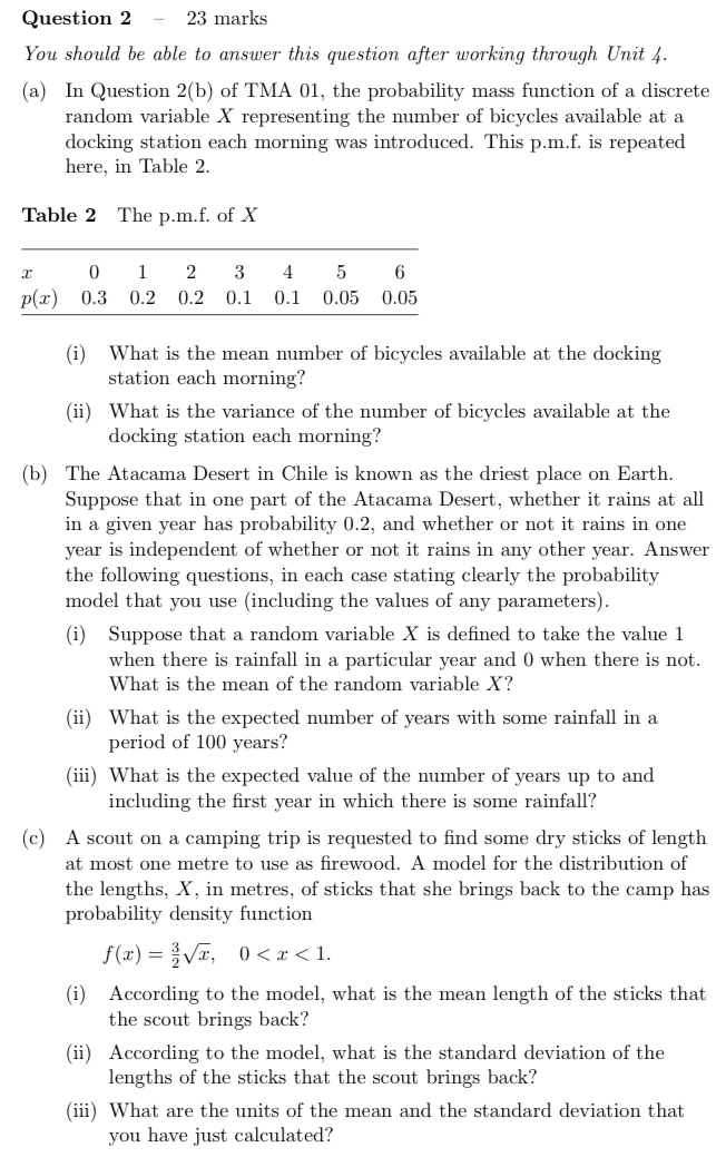 Solved Question 2 - 23 marks You should be able to answer | Chegg.com