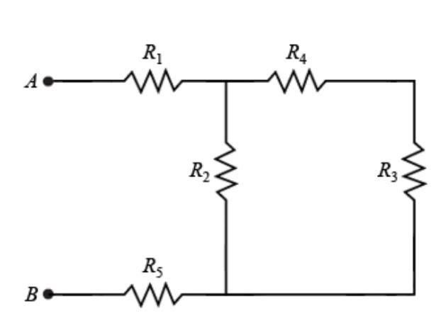 Solved R2 R1 w R3 RS w R4 WW B A Ri } R2 ş R3 w R3 Rs } B | Chegg.com