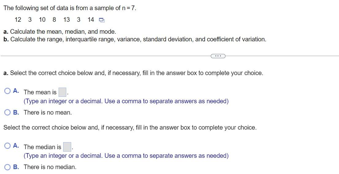 Solved b. The range is (Type an integer or a decimal.) The | Chegg.com