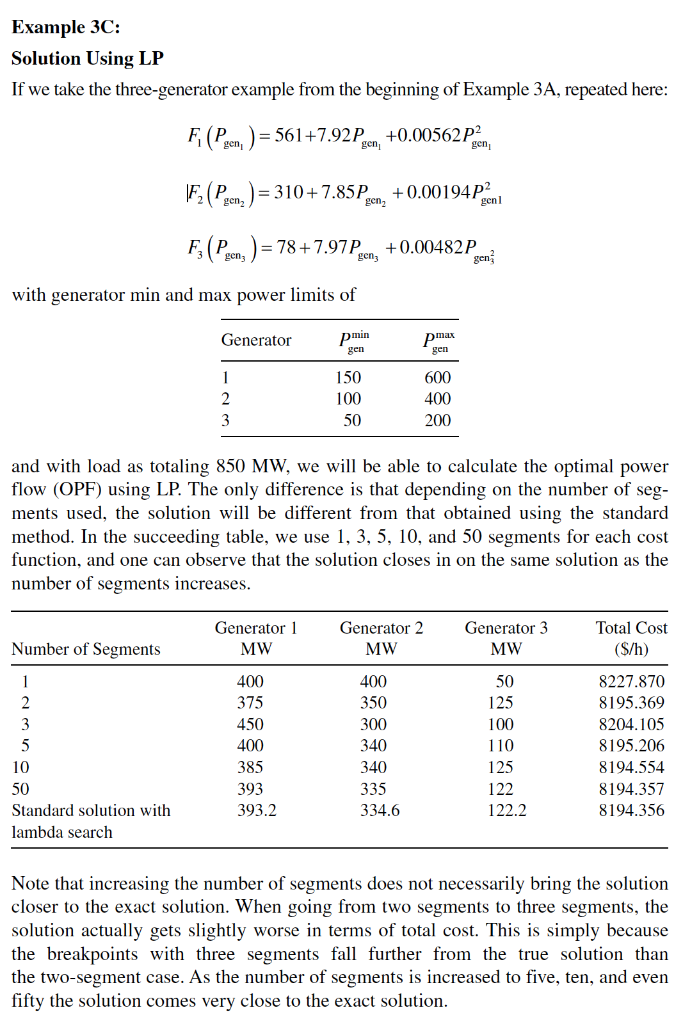 Solved Example 3C: Solution Using LP If we take the | Chegg.com