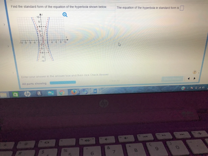 how to write a hyperbola equation in standard form