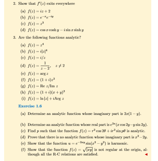 Solved 2 Show That F X Exits Everywhere A F X Iz 2