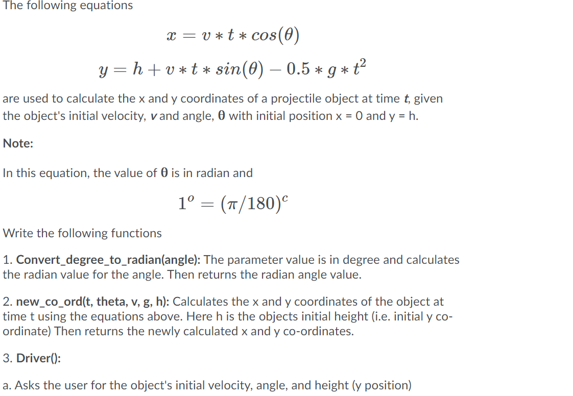 Solved Python Program Its A Full Question But Has A And Chegg Com