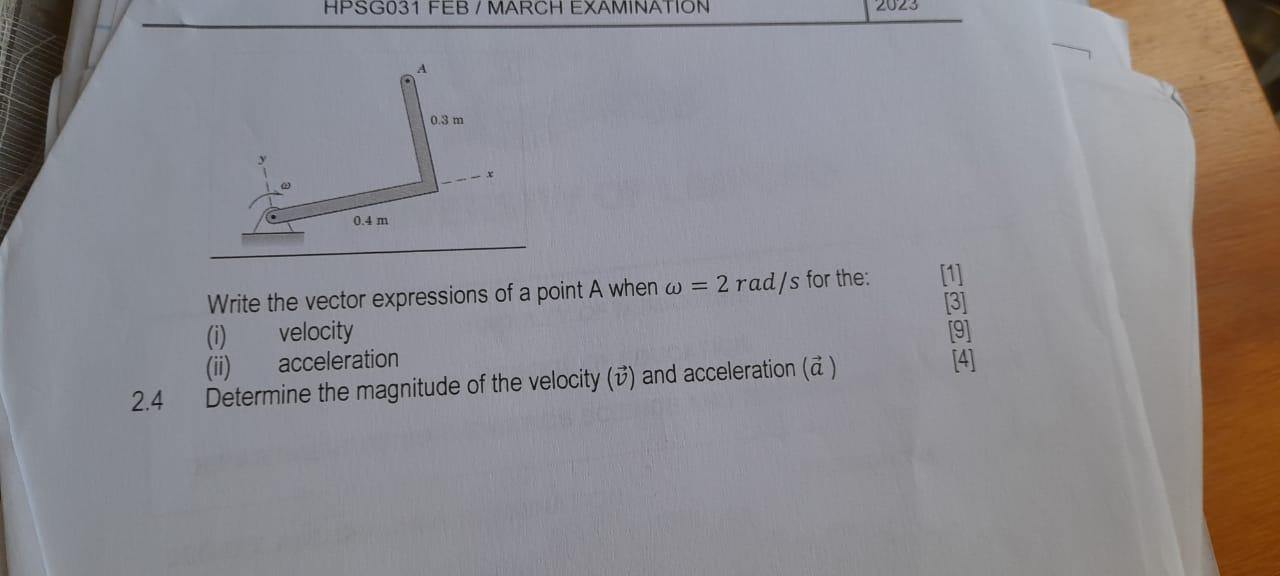 Solved Write the vector expressions of a point A when | Chegg.com