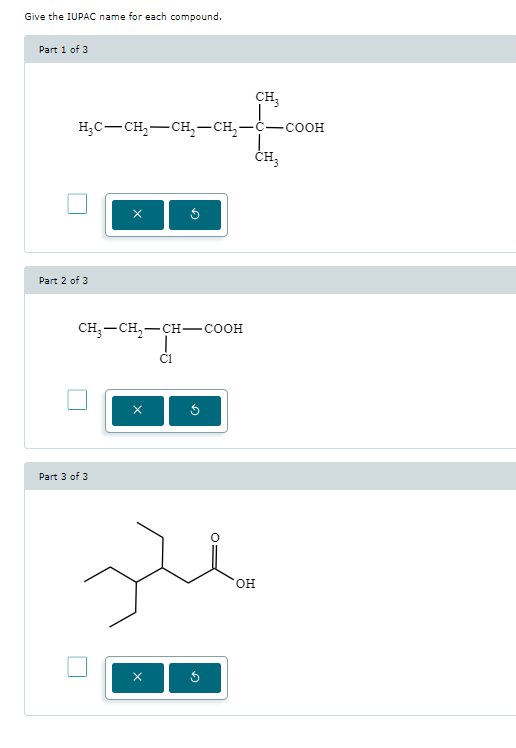 Solved Give The Iupac Name For Each Compoundpart 1 ﻿of 8850