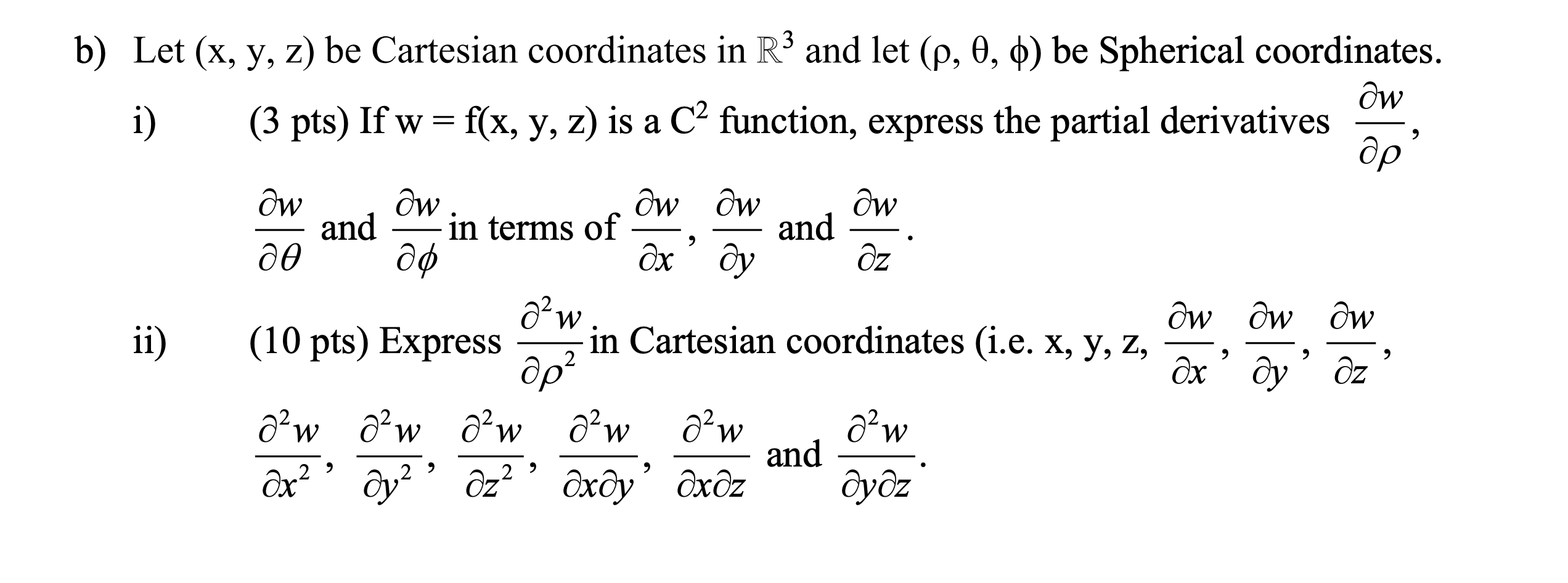 Solved A And B Let X Y Z Be Cartesian Coordinates In