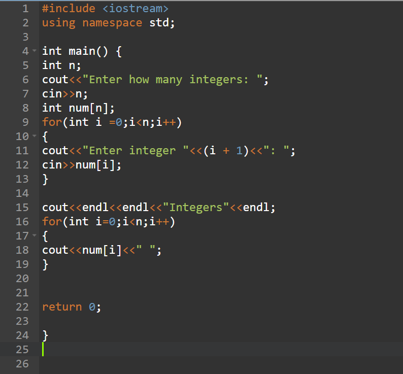 Cout в с++. Include iostream using namespace STD INT main.