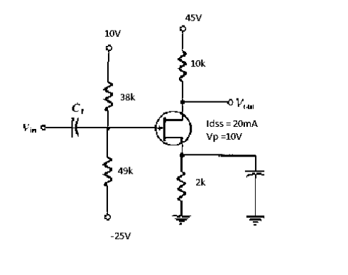 Solved a) What is the value of vgs in the circuit? (in | Chegg.com