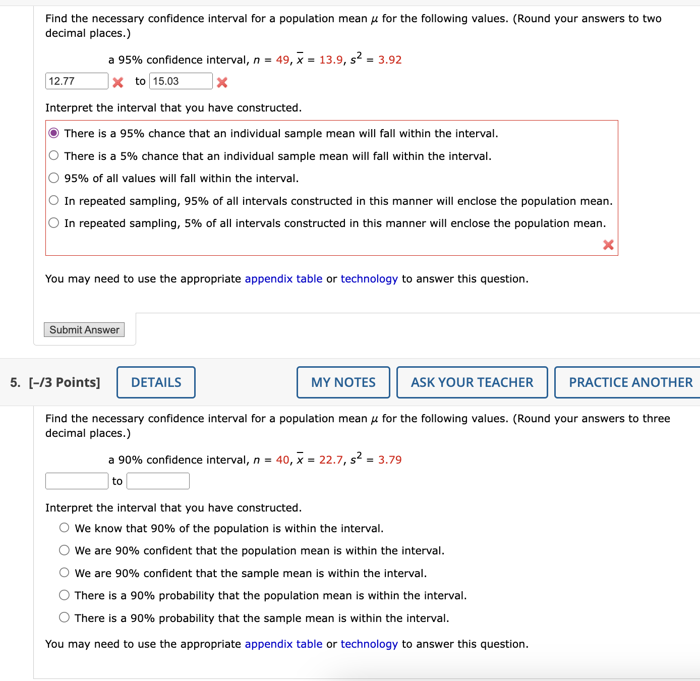 Solved Find the necessary confidence interval for a | Chegg.com
