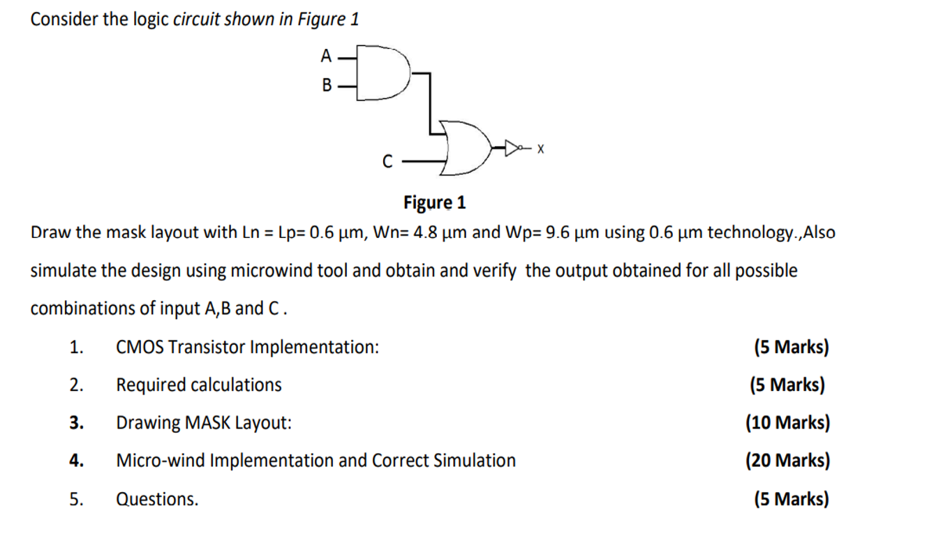 Solved Consider The Logic Circuit Shown In Figure 1 A B D х | Chegg.com