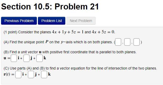 Solved Section 10.5: Problem 21 Previous Problem Problem | Chegg.com