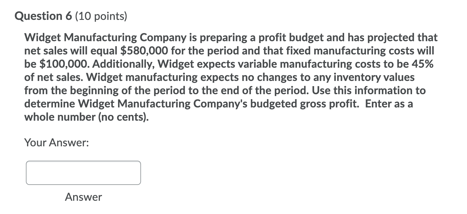 Solved Question 5 (10 points) Simple Manufacturing Company | Chegg.com