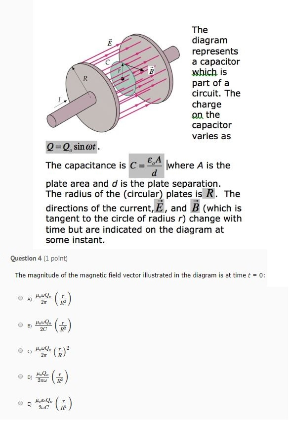 Solved The diagram represents a capacitor which is part of a | Chegg.com