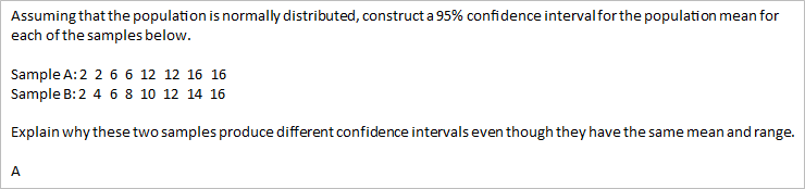 Solved Assuming that the population is normally distributed, | Chegg.com