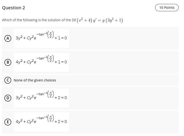 Solved Question 2 10 Points Which of the following is the | Chegg.com