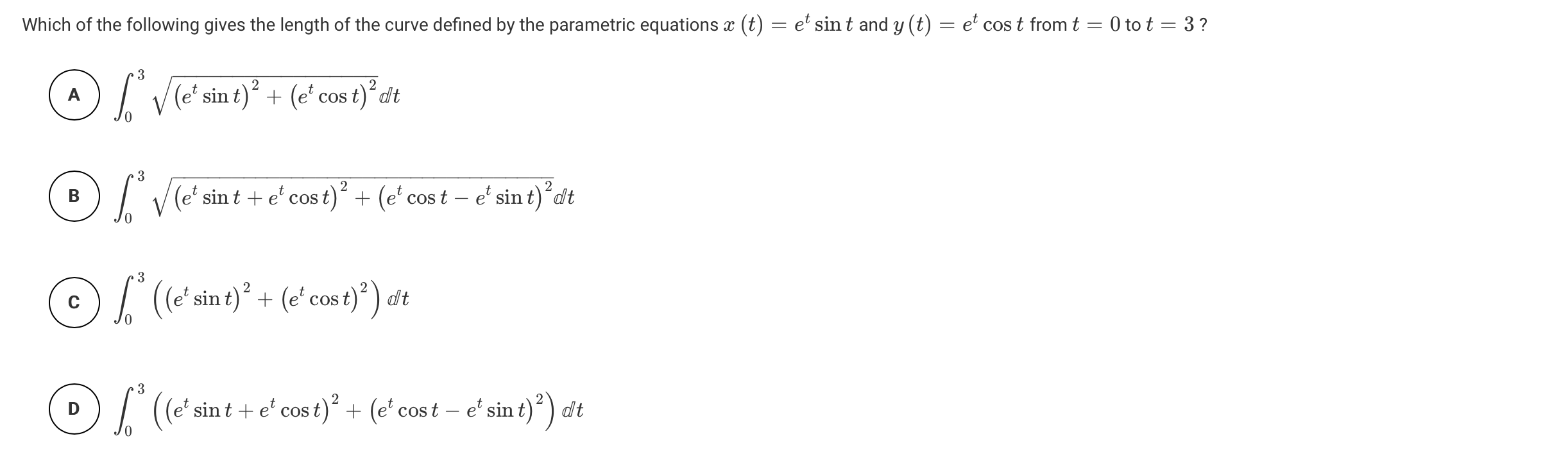 Solved Which Of The Following Gives The Length Of The Cur Chegg Com