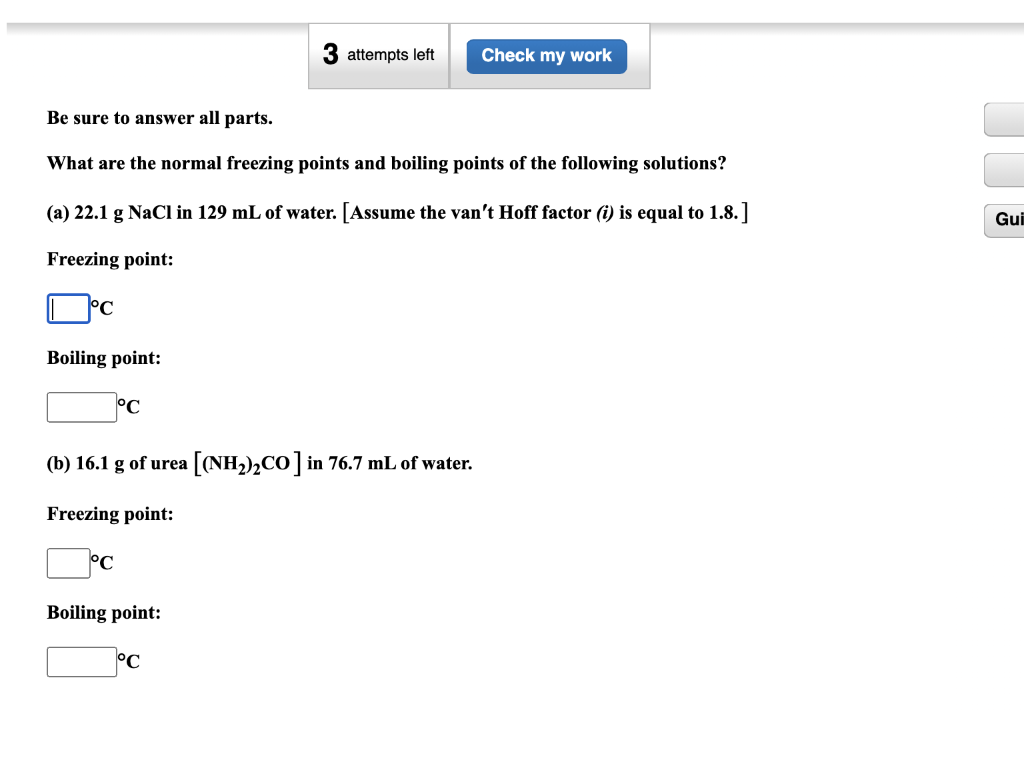Solved 3 attempts left Check my work Be sure to answer all | Chegg.com