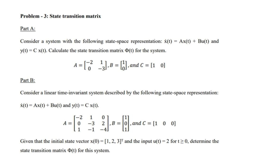 Solved Problem 4 Differential Equation Transfer