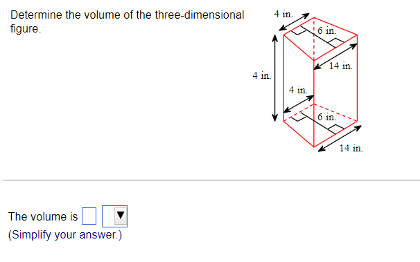 Solved Determine the volume of the three-dimensional | Chegg.com