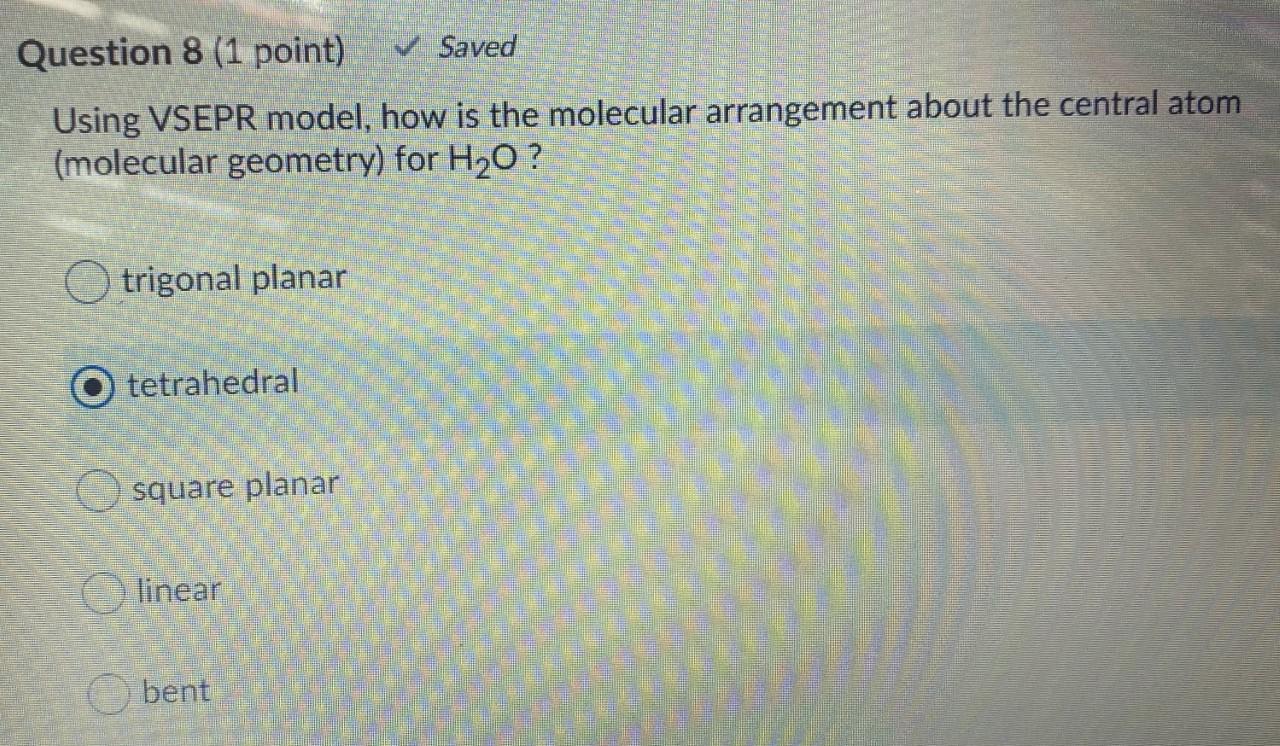 Question 2 1 Point Draw The Lewis Structure For Chegg Com