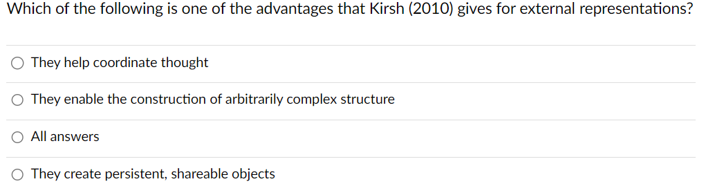 Solved Which Of The Following Is One Of The Advantages That | Chegg.com