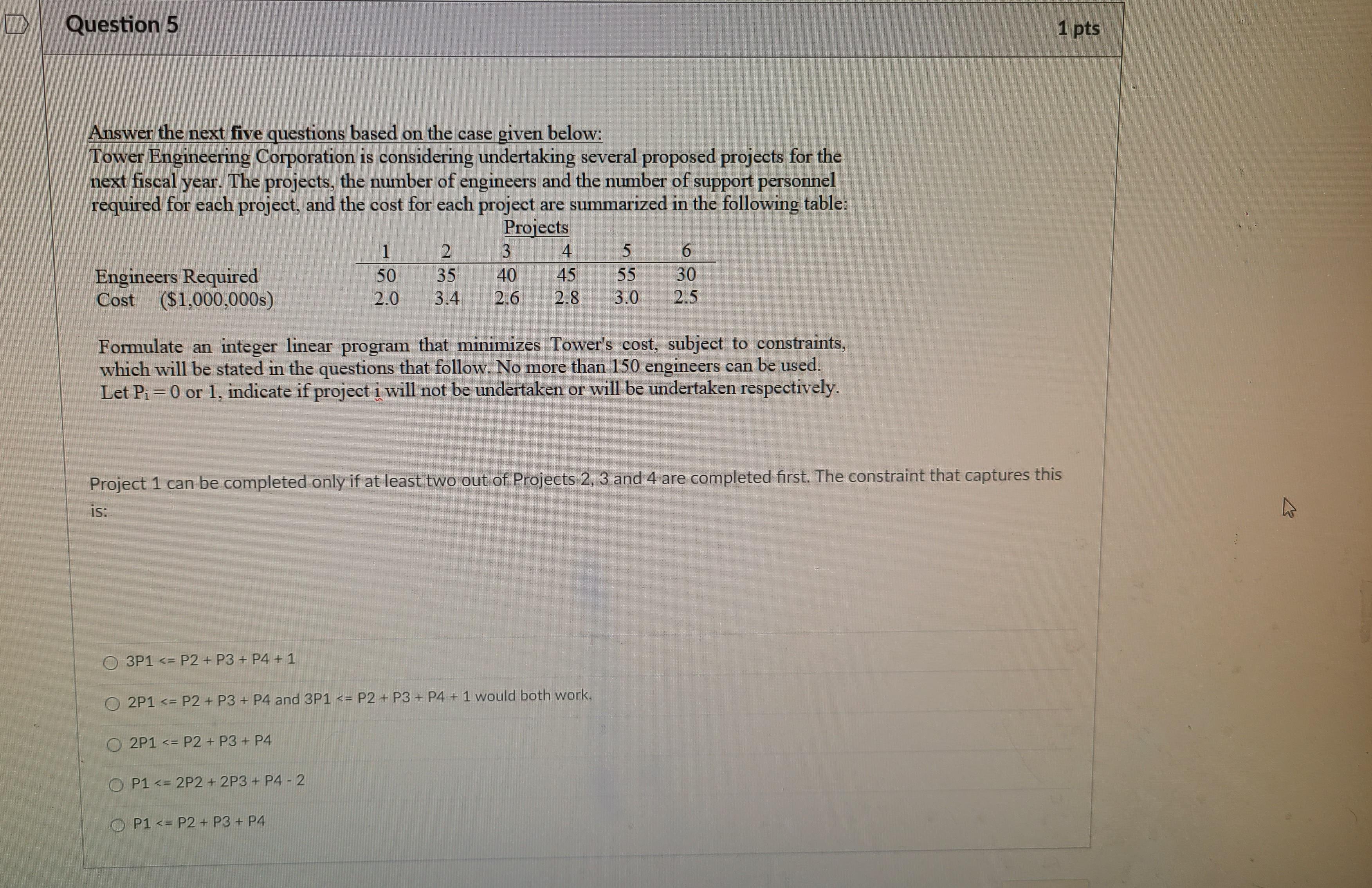 Question 5Answer the next five questions based on the | Chegg.com