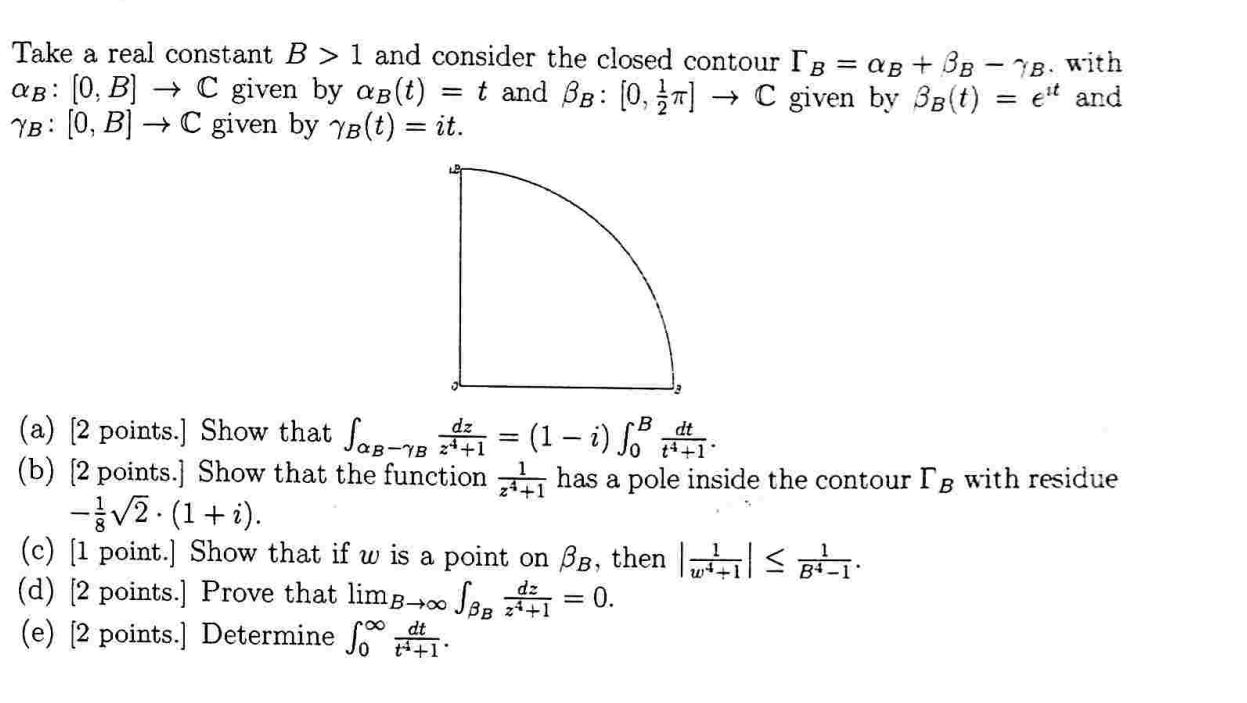 Solved Take A Real Constant B>1 And Consider The Closed | Chegg.com