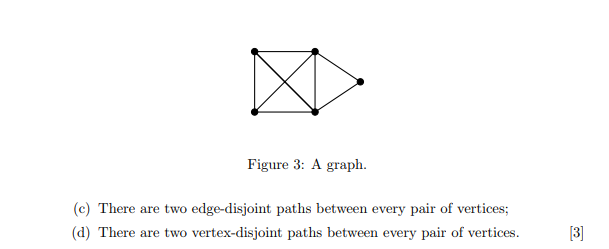 Solved 6. G is a graph on n vertices and 2n - 2 edges. The | Chegg.com