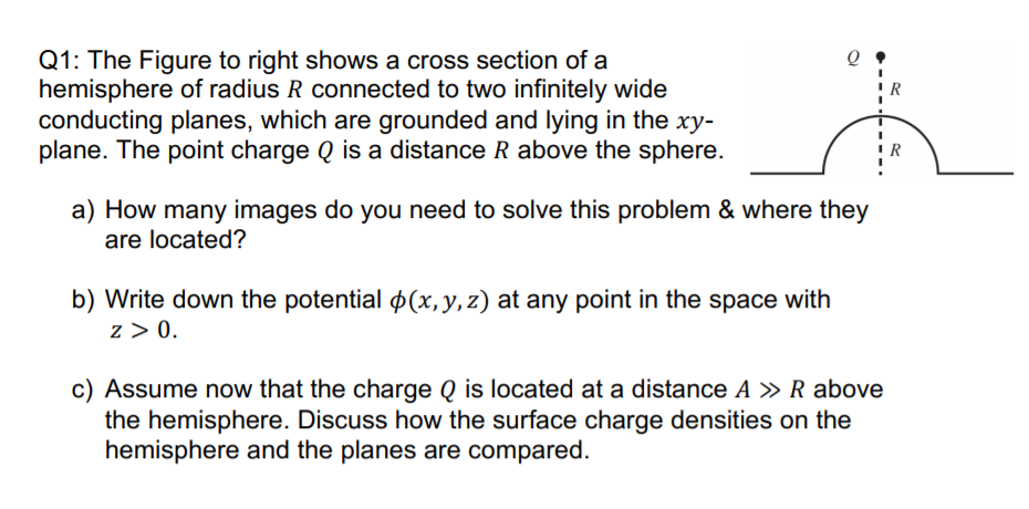Solved Q Q1: The Figure to right shows a cross section of a | Chegg.com