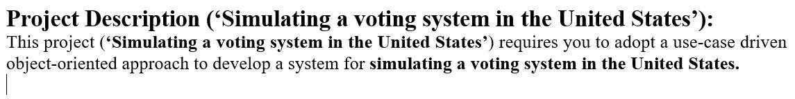 Solved Project Description (“Simulating A Voting System In | Chegg.com