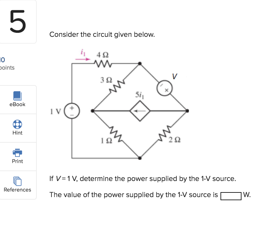 Solved 5 Consider the circuit given below. 4 Q 10 points 32 | Chegg.com