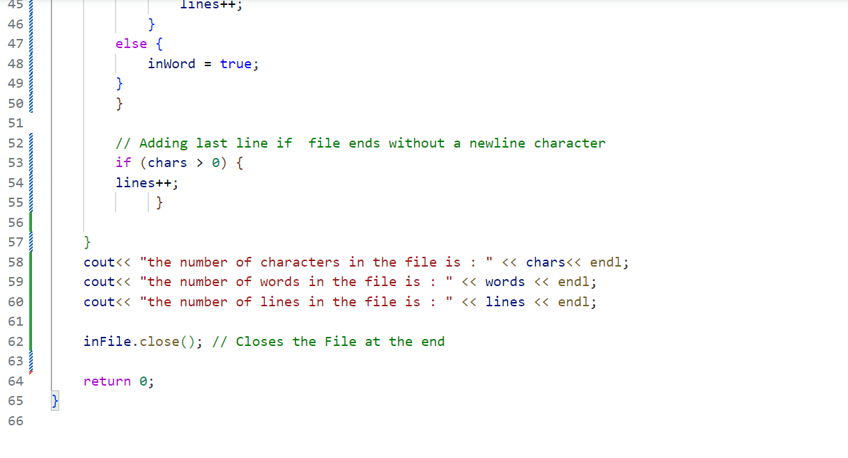 Solved /*Write a program that will count the number of | Chegg.com