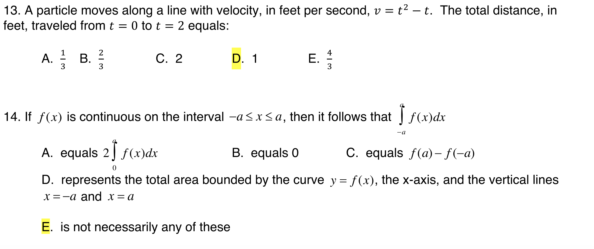 Solved Why The Answer For 13 Is Not B But D And The Answer | Chegg.com