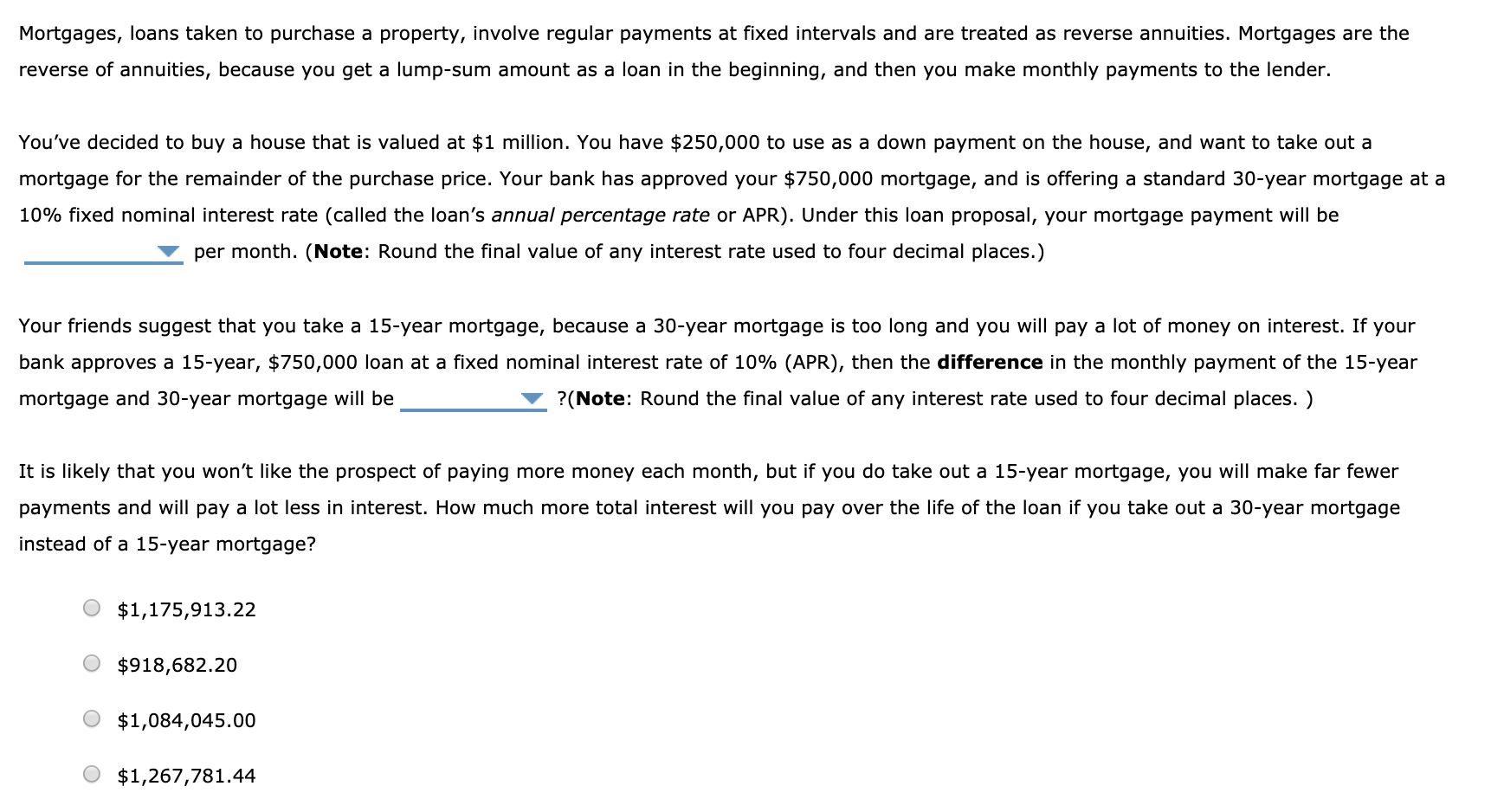 solved-mortgages-loans-taken-to-purchase-a-property-chegg