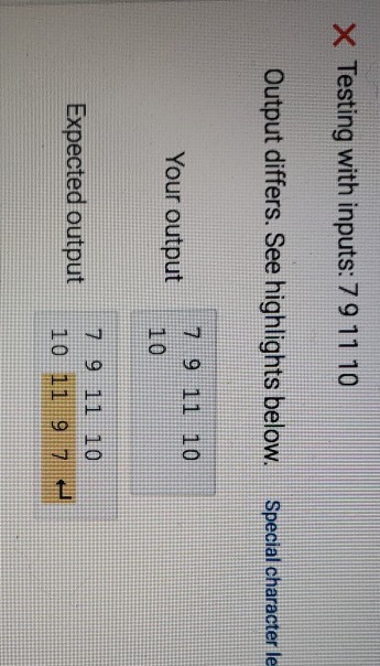 Solved Write a for loop to print all elements in | Chegg.com