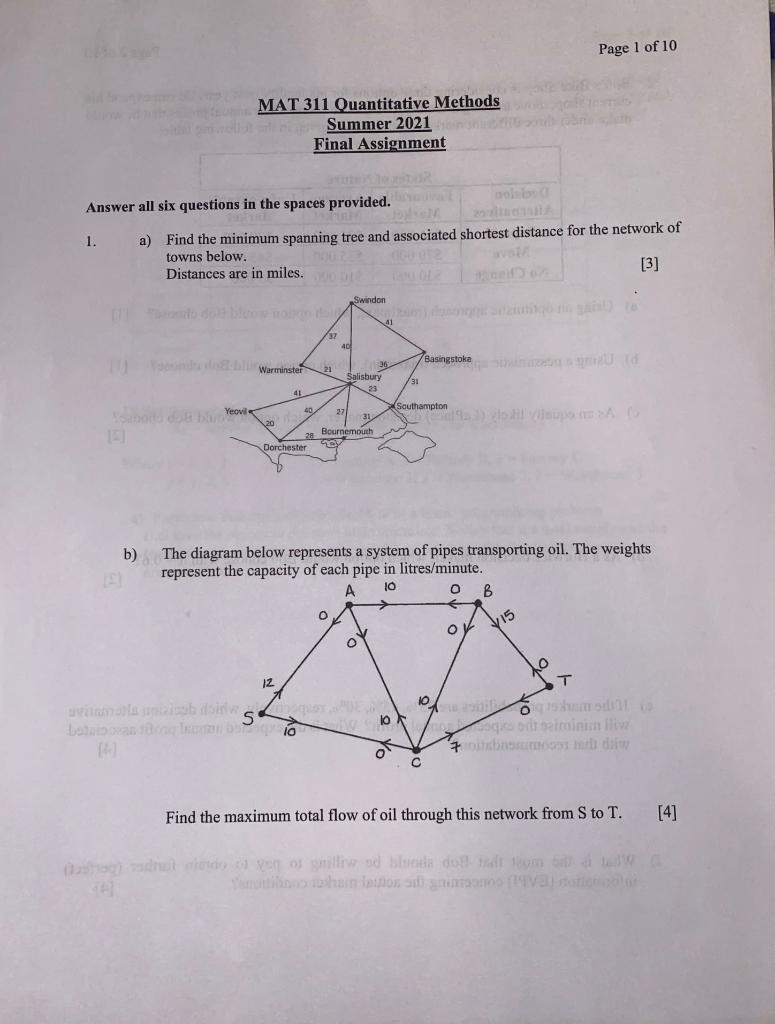 Solved Hello, Can You Please Help Me Solve The Following | Chegg.com