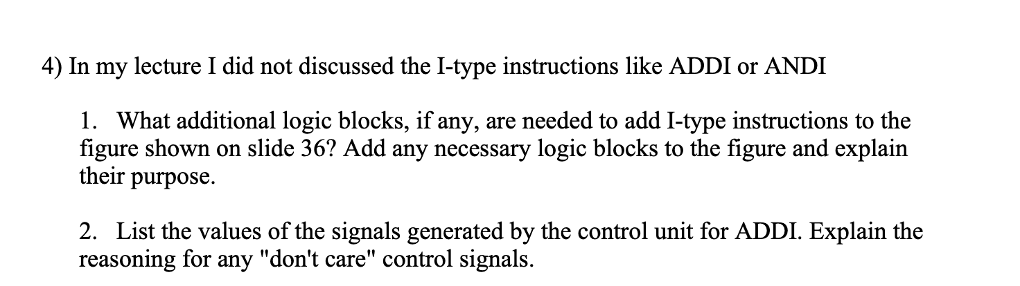 Solved 4) In my lecture I did not discussed the I-type | Chegg.com